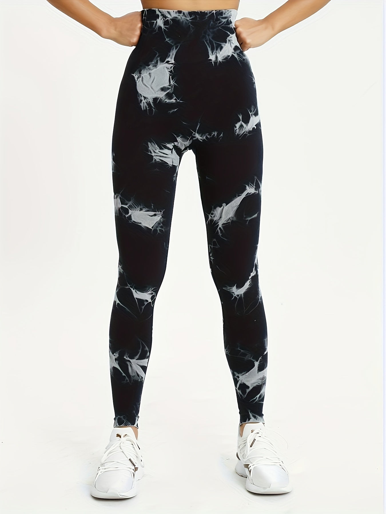 Tie Dye High Waist Butt Lifting Sports Pants Yoga Leggings Women's Activewear