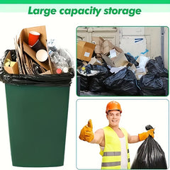 50pcs Heavy Duty Garbage Bags Contractor Bulk Plastic Bags