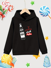 Girls Comfy 95 Cotton Cartoon Hoodie Sweatshirt For Sports Running