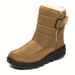 Solid High Tube Snow Boots for Women