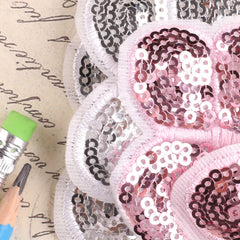 4pcs Butterfly Patch Applique Embroidered Iron On Sequin for Jackets Clothes