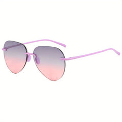 Ombre Rimless Sunglasses UV400 Sun Shades