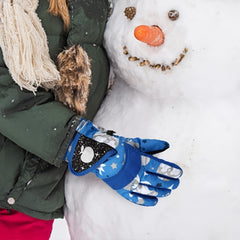 Warm Waterproof Kids Gloves for Outdoor Activities in Winter