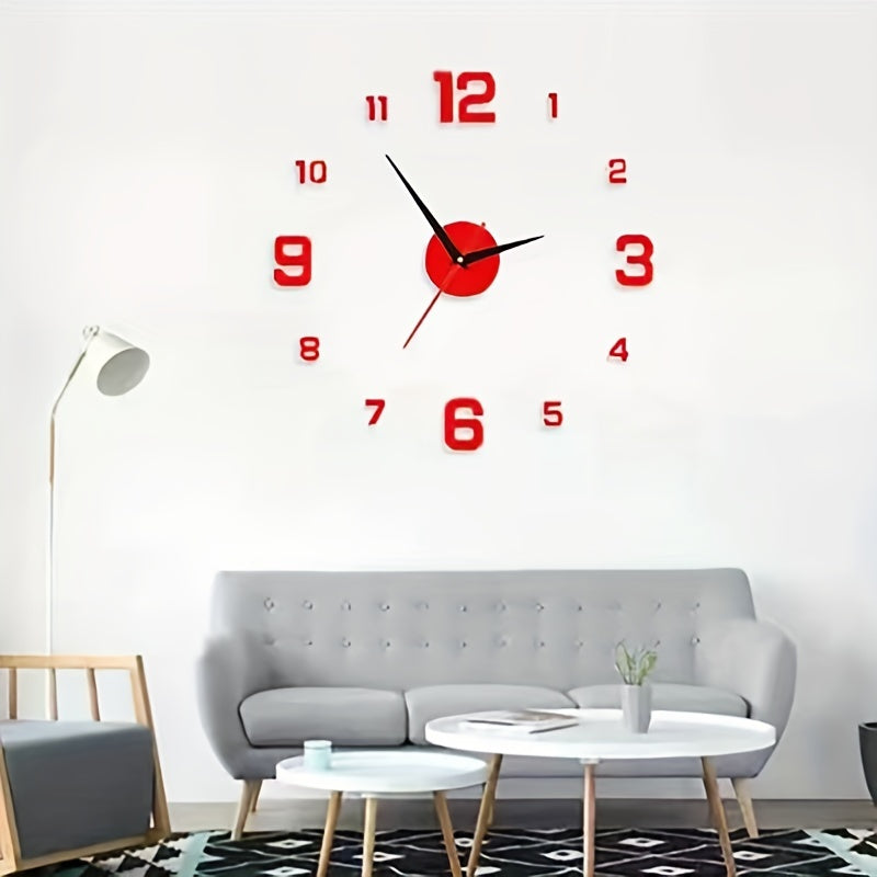 Nordic Luminous Wall Clock Mute Decorative Punch for Living Rooms