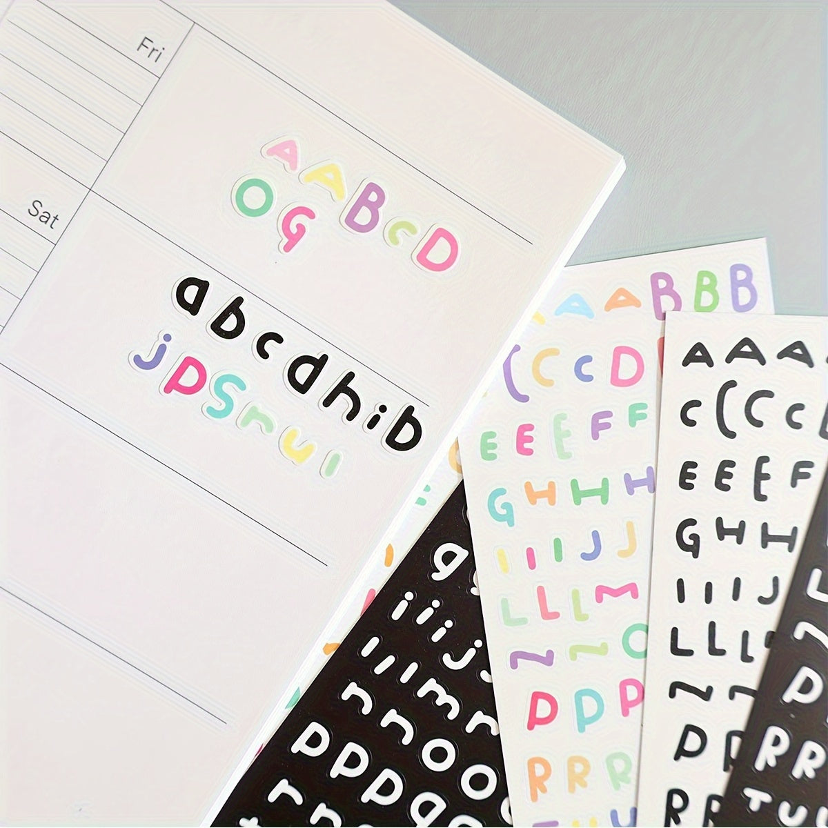 2pcs Cartoon DIY Journal Decorative Sticker Set