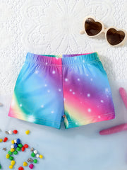 Boys Elastic Waist Swim Trunks Beach Shorts Comfortable Beach Wear