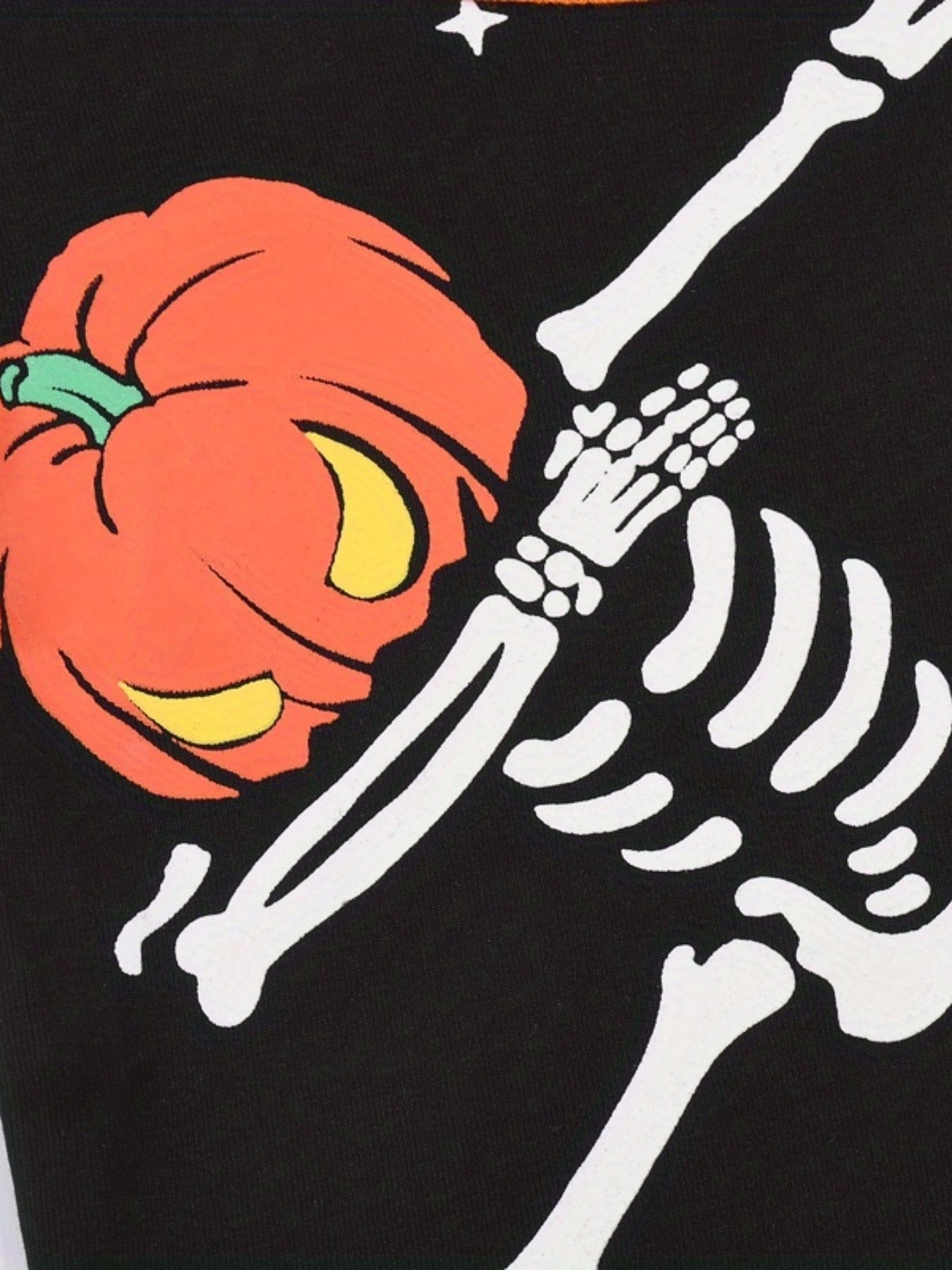 Halloween Pajamas Boys Girls Pumpkin Skeleton Print Toddler Kids Pjs Set