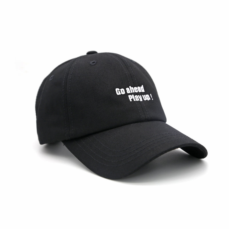 Vintage Embroidery Letters Baseball Cap Adjustable Casual Style Man Unisex Hat