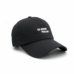 Vintage Embroidery Letters Baseball Cap Adjustable Casual Style Man Unisex Hat