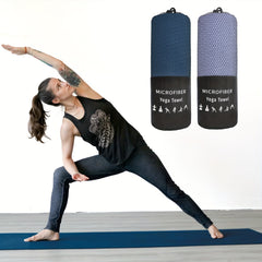 Non Slip Yoga Towel 60x182cm Anti Slip Absorbent Microfiber Bath Sheet