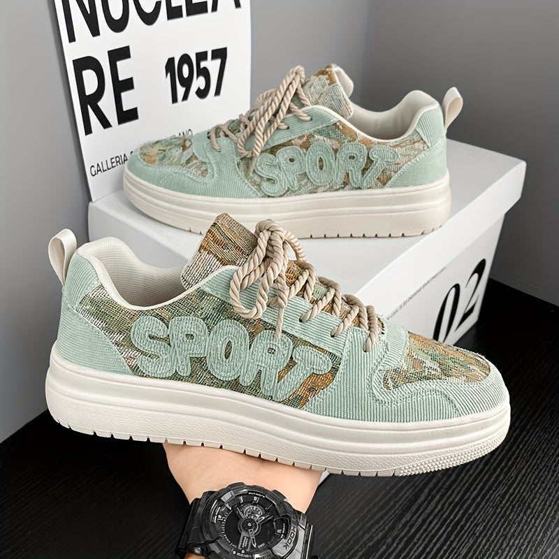 Men's Canvas Low Top Sneaker Lace up Casual Shoes With Good Grip