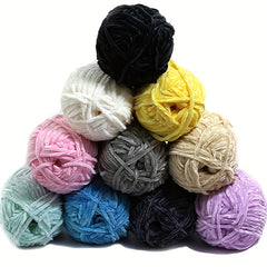 3pcs Polyester Fancy Chenille Yarn For Hand Knitting