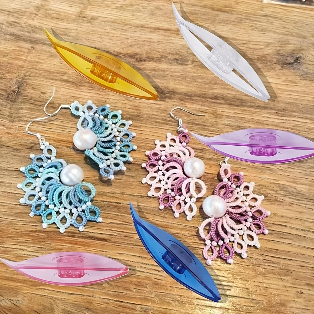 DIY Woven Thread Large Plastic Hook Flower Lace Tool
