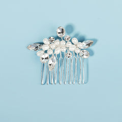 Bridal Rhinestone Faux Pearl Hair Comb Wedding Hair Accessories