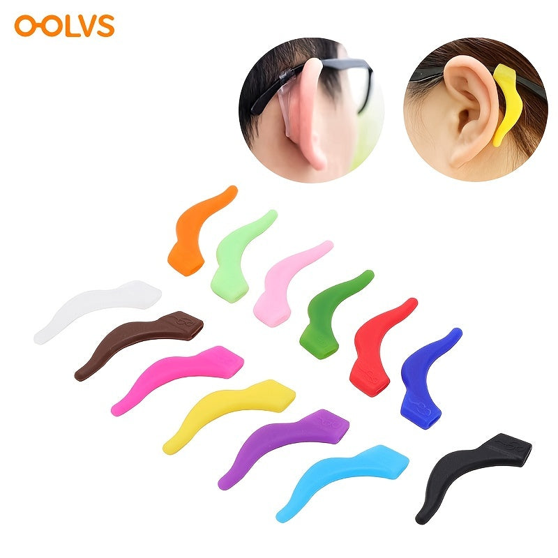 OOLVS Glasses Ear Grip Eyeglass Strap Holder Silicone Anti Slip for Glasses