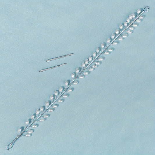 Faux Pearl Hairband Bridal Head Piece