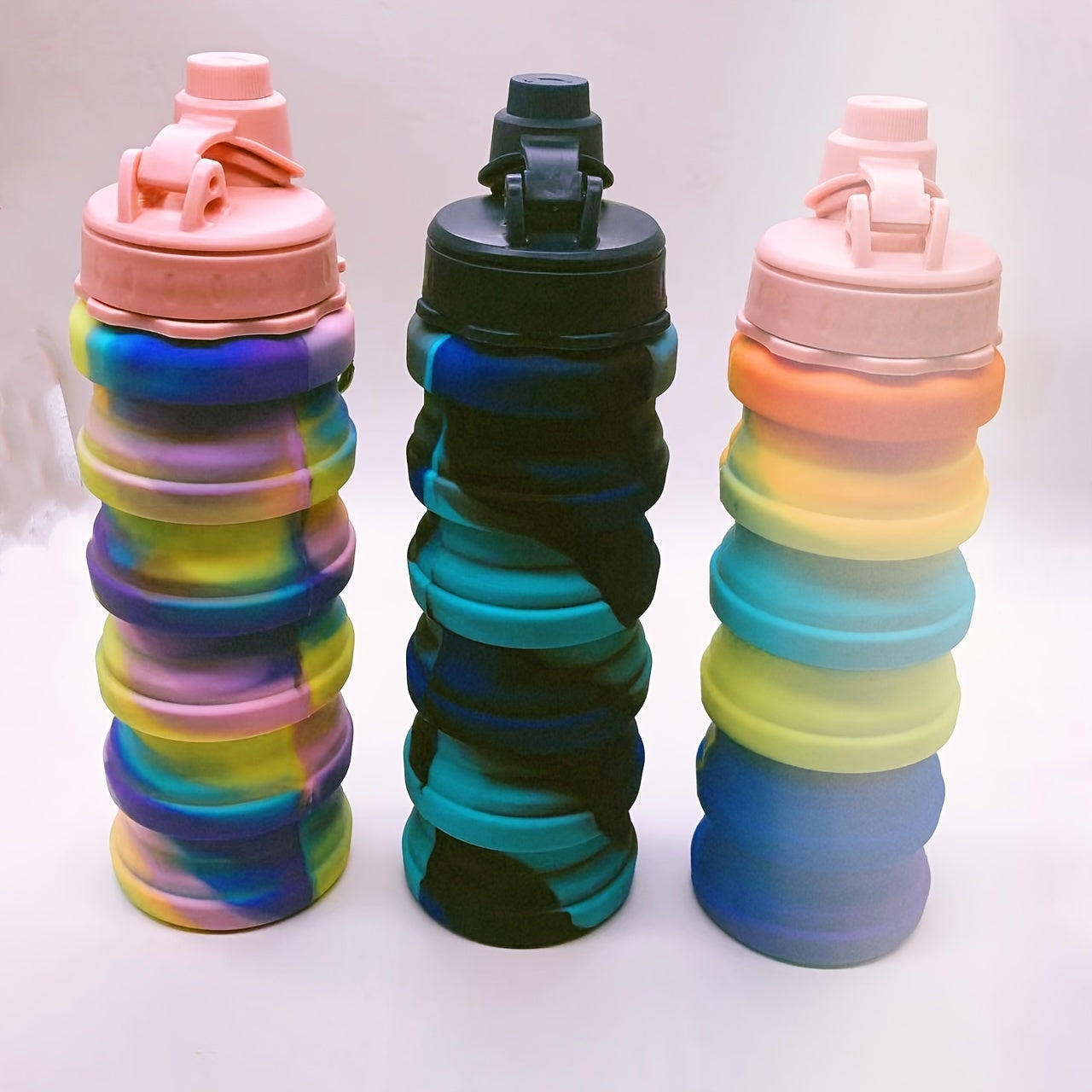 Large Capacity Reusable Silicone Water Cup for Outdoor Sports