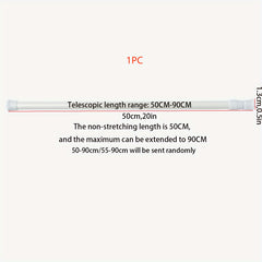 Adjustable Hanging Closet Rod Durable Telescopic Clothes Rod Heavy Duty Rack