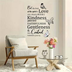 Fruit of the Holy Spirit Wall Decals Inspirational Bible Verse Stickers