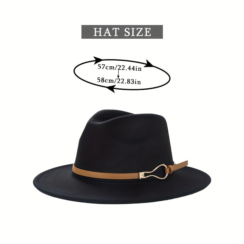 Vintage Wide Brim Felt Hat Unisex Sun Hats