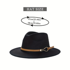 Vintage Wide Brim Felt Hat Unisex Sun Hats