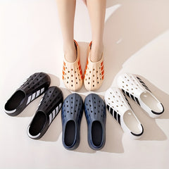 Men's Blocks Print Clog Sneakers Casual Shoes