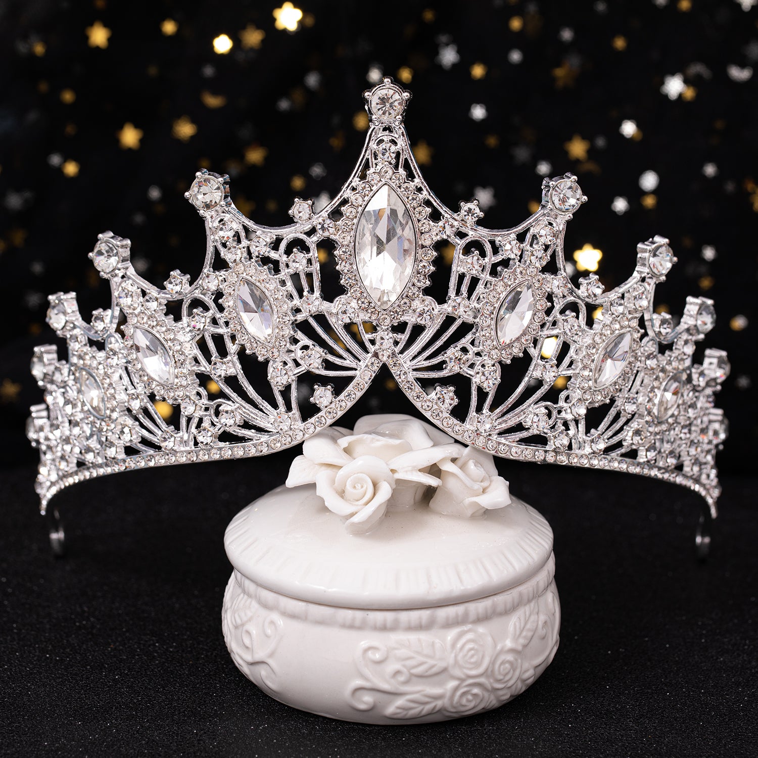 Rhinestone Crown Headband Wedding Bridal Hairband Party Tiara Decorations