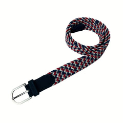 Red Mix Suede Elastic Belt For Kids & Teens