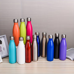 500ml Double Layer Stainless Steel Vacuum Cup Sports Water Car Gift