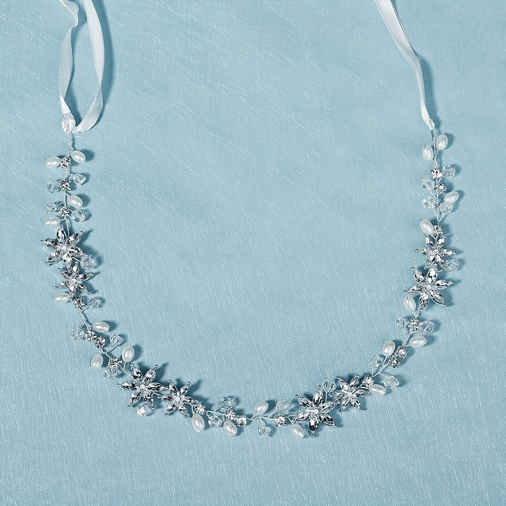 Pearl Crystal Headband Wedding Accessories