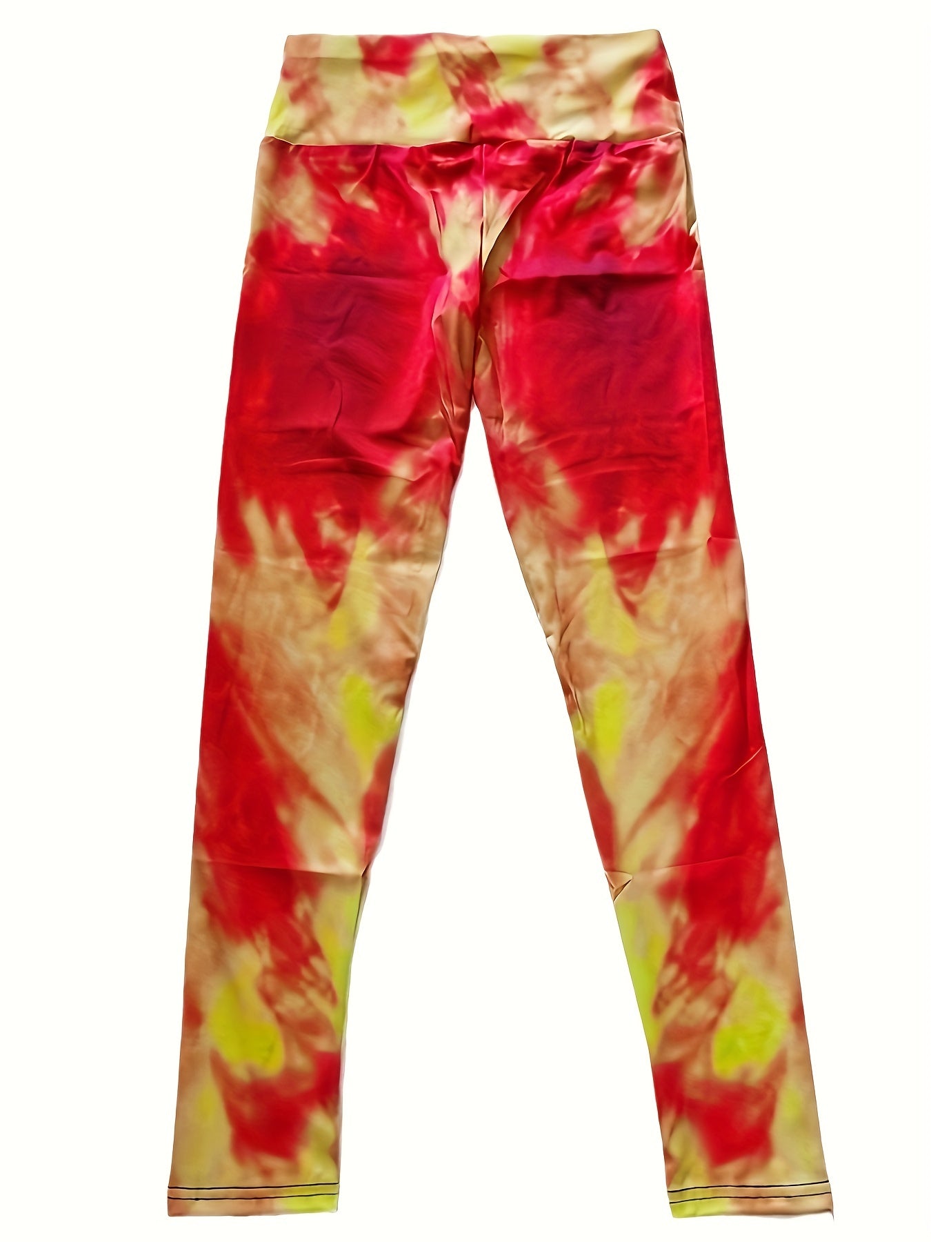 Flame Print High Waist Seamless Yoga Pants