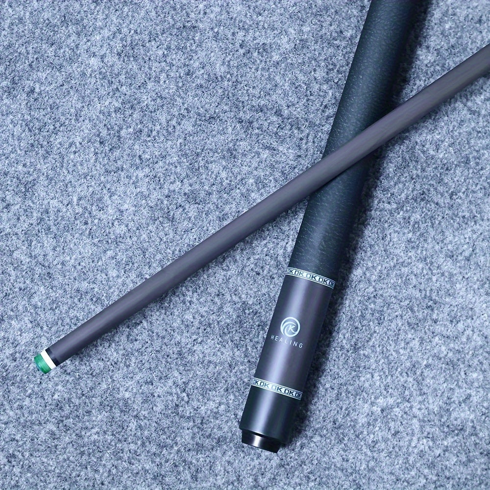 Carbon Fiber Billiard Cue 1474mm Hitting Rod 8 Teeth UV Printing Handle