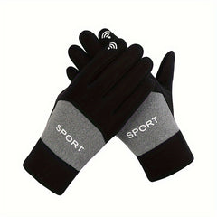 Men's Winter Thickened Coldproof Gloves - Non Slip Touch Screen Warm Gloves