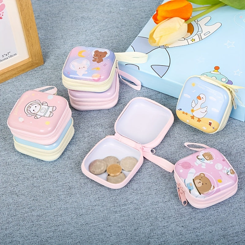 Cartoon Coin Purse Zipper for Earphones and Keys