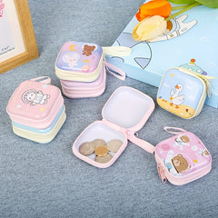 Cartoon Coin Purse Zipper for Earphones and Keys