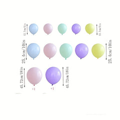 Summer Ice Cream Balloon Set - 137 Latex Balloons, 4 Aluminum Balloons