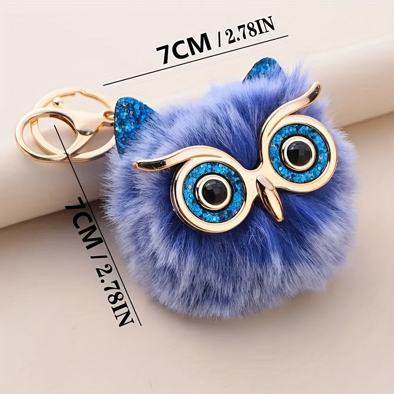 Cute Owl Keychain for Women Bags Car Keys Girls Handbag Backpack Pendant