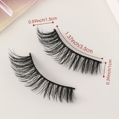 10 Pairs False Eyelashes Thick Curling Slender Lashes Natural Cross
