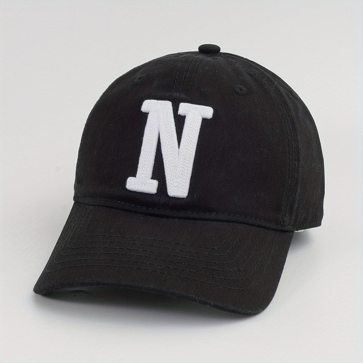 Patch Cotton Baseball Cap Solid Couple Dad Hat Unisex Casual Adjustable