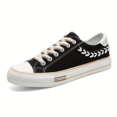 Men's Low Top Canvas Skate Shoes Outdoor Walking Sneakers