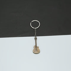 Metal Guitar Keychain Pendant Accessory Christmas Gift