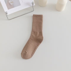 5 Pairs Women's Crew Socks Casual Breathable Dress Socks