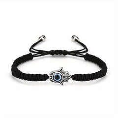 Devil's Eye Theme Braided Anklet Adjustable Ankle Bracelet