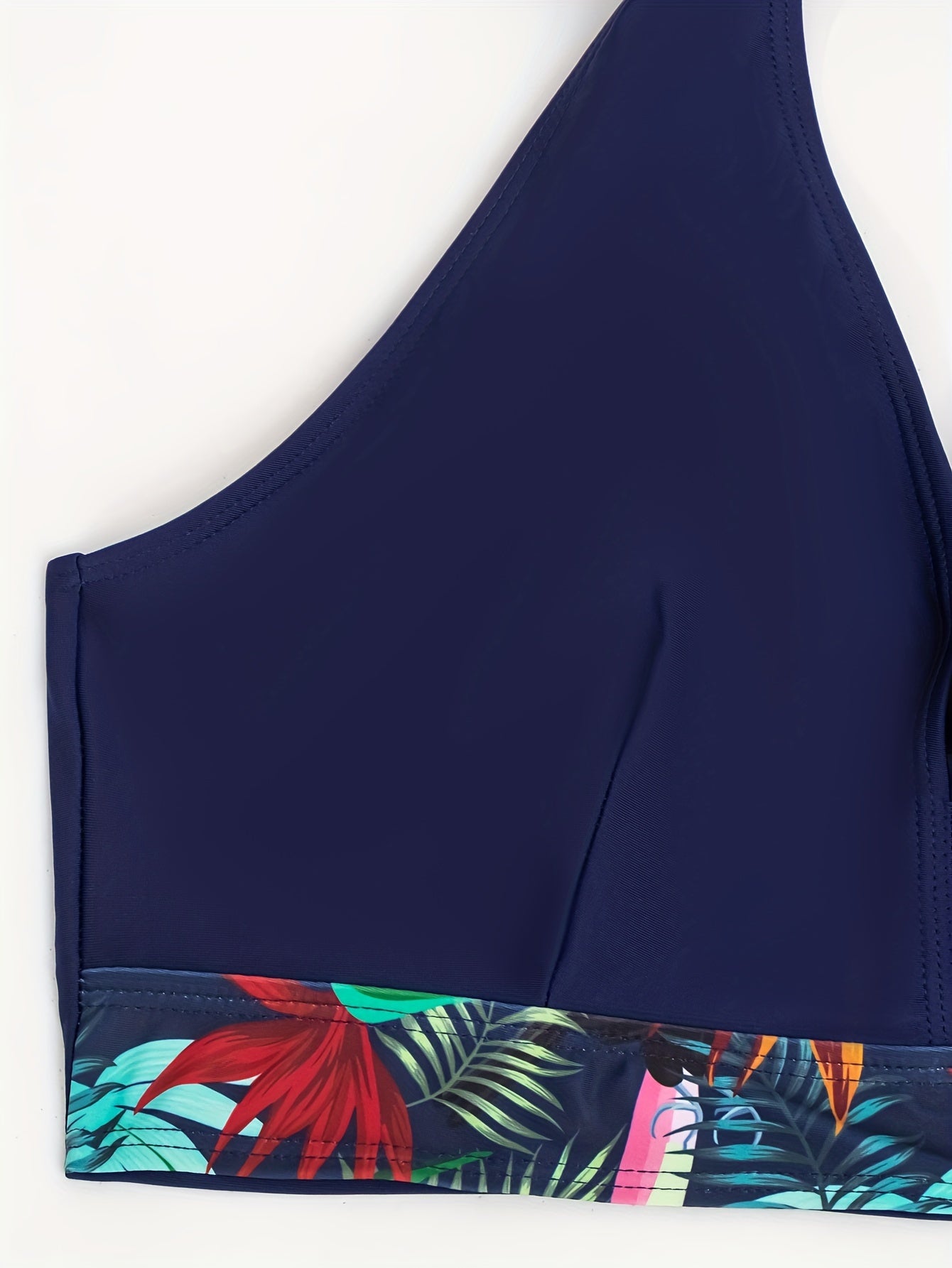 Tropical Print Bikini Set & Cover Up