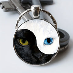 Cat Eye Keychain Necklace Vintage Bag Keychain Charm Accessories