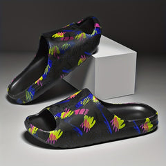 Men's Lightweight Open Toe Slippers Comfortable Indoor Outdoor Shoes