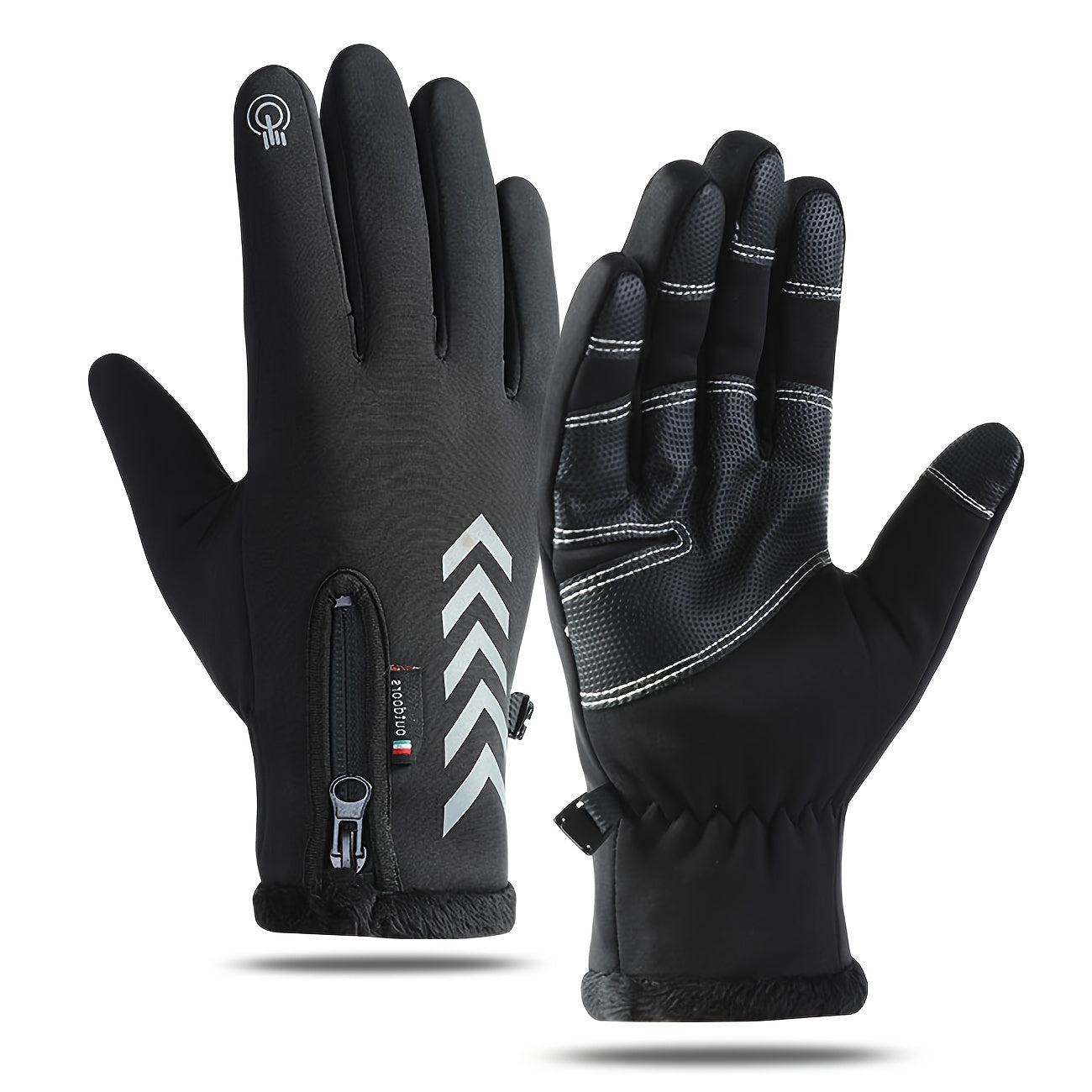 Men's Winter Cycling Gloves Touchscreen Windproof Non-slip
