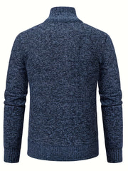 Men's High Neck Fleece Pullover Sweater