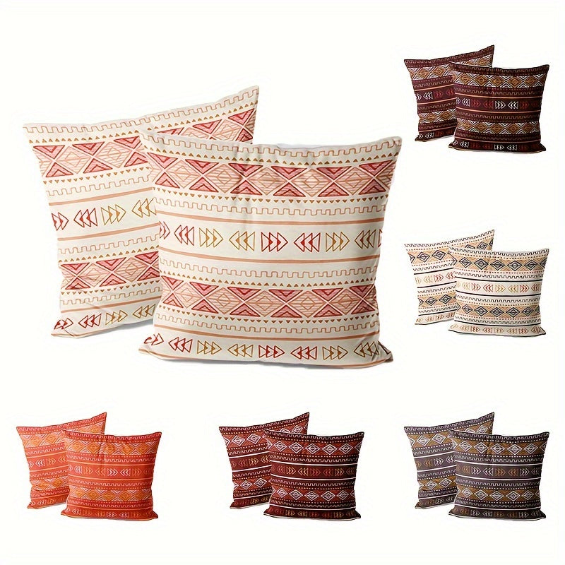 2pcs Bohemian Style Pillow Covers for Sofa Bedroom Home Decoration