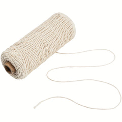 Cotton Rope Twisted Braided Cord Wall Hanging Plant Hanger 1mm 200m